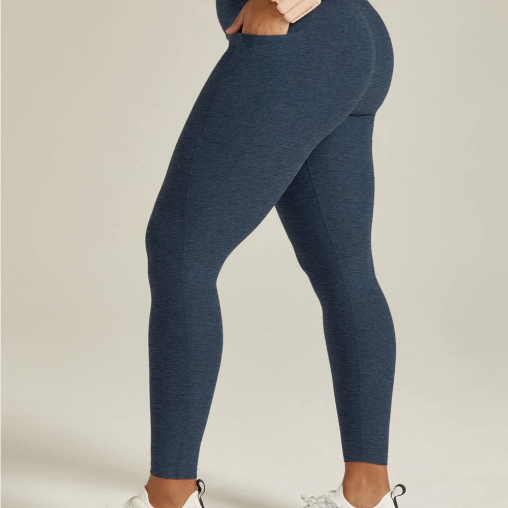 Beyond Yoga Navy Spacedye Out of Pocket Leggings NWT